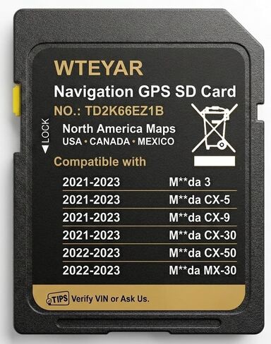 TD2K66EZ1B Offline Nav SD Card for Mazda CX-5/30/3/9/50/MX-30 2021-2023 in Kuwait