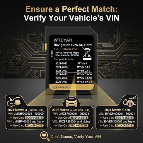 TD2K66EZ1B Offline Nav SD Card for Mazda CX-5/30/3/9/50/MX-30 2021-2023 in Kuwait
