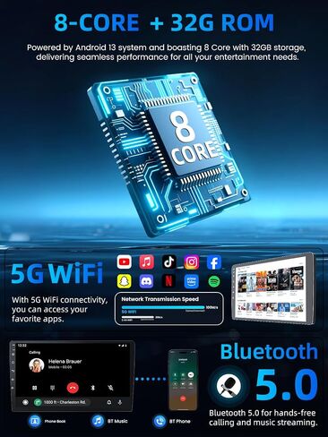 8 Core Car Radio for Honda CRV 2002-2006: 1280 * 800 HD Touchscreen Android 13 Car Stereo Upgrade Wireless Carplay & Android Auto DSP GPS Navigation 5G WiFi Backup Camera Bluetooth FM in Saudi Arabia