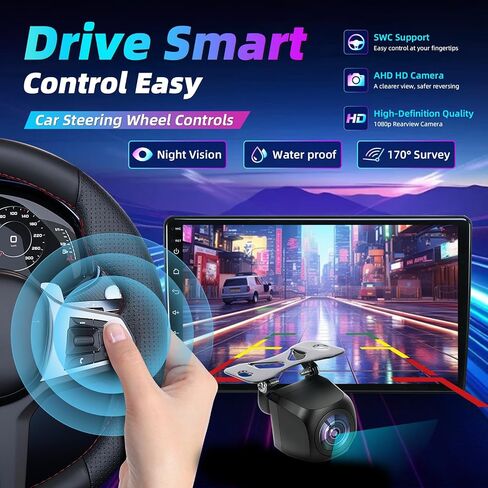 4 Core+64GB Car Radio Stereo for Chevrolet Chevy Camaro 2010-2015: 1080P Backup Camera GPS Navigation FM 9 Inch 1280 * 800 HD IPS Touchscreen 5G WiFi Wireless CarPlay Android Auto SWC in Kuwait