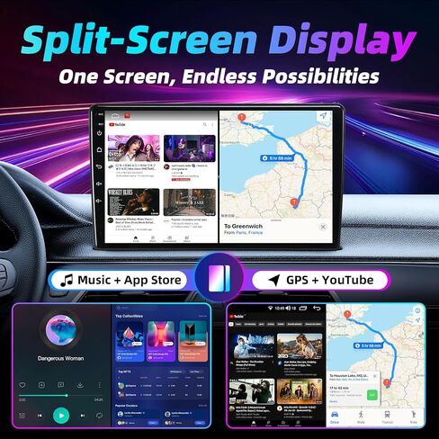 4 Core+64GB Car Radio Stereo for Chevrolet Chevy Camaro 2010-2015: 1080P Backup Camera GPS Navigation FM 9 Inch 1280 * 800 HD IPS Touchscreen 5G WiFi Wireless CarPlay Android Auto SWC in Kuwait