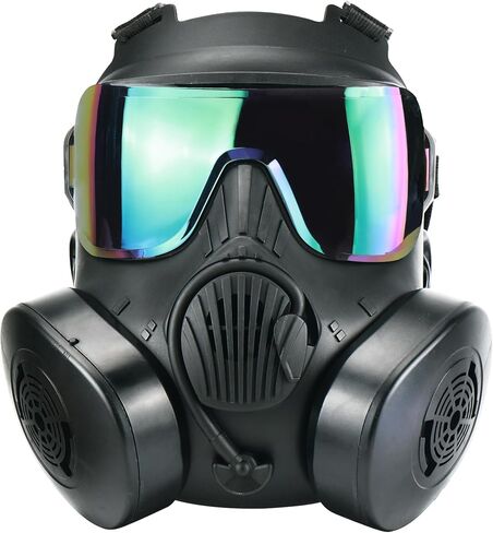 Guayma Airsoft Gas Mask Full Face,Skull Paintball Mask for Cosplay in Kuwait