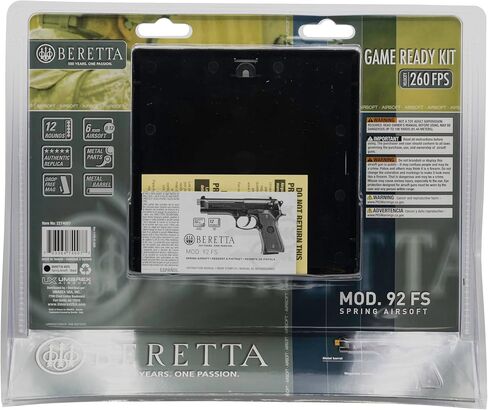 Beretta 92 FS 6mm BB Pistol Airsoft Gun, Game Ready Kit (2 Guns, Target and BBs) in Kuwait
