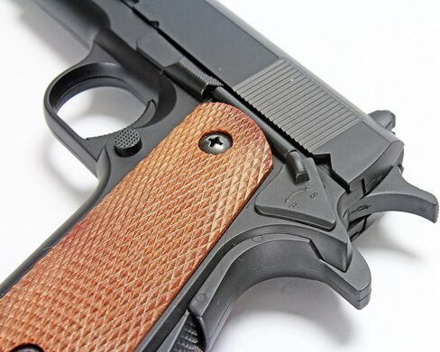BBTac 1911 Airsoft Spring Pistol Airsoft Gun M21 High FPS with Working Hammer and Safety Grip Wood Color in Saudi Arabia