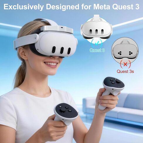 10000mAh Head Strap with Battery Compatible with Quest 3/3S, Face Cover Pad with Cooling Fan for Quest 3 in Kuwait