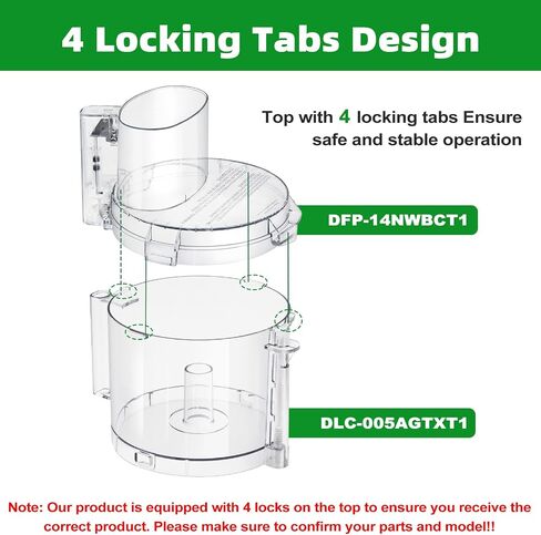 DLC-005AGTXT1 Bowl Set, suitable for model DFP-14（without Food Pushers） in Kuwait