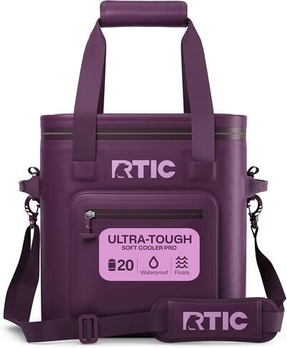 RTIC Ultra-Tough Soft Cooler Pro, Insulated, Waterproof, Leak Proof, Portable Floating Bag for Beverage, Drink, Lunch, Outdoor, Beach, Car, Camping, Picnic, Fishing, Boat in Kuwait