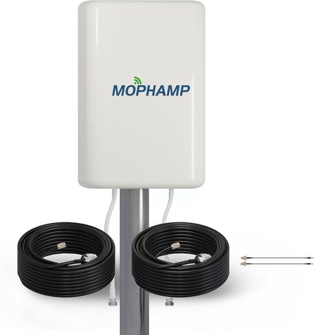 2x2 MIMO Antenna 5G 4G LTE External Directional for T-Mobile Home Internet, Verizon, AT&T | 32.8‘ SMA Cable, TS9 Adapters in Kuwait