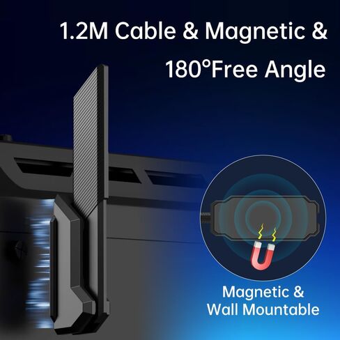 WiFi 6E Tri-Band Antenna 120cm Cable RP-SMA External Extension Cable in Kuwait