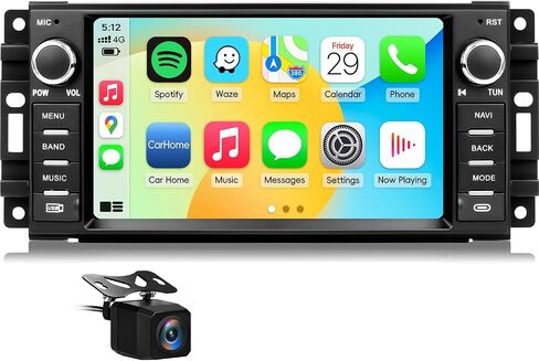 Car Radio for Jeep Wrangler JK 2007-2018 with CarPlay Android Auto,7 inch in Kuwait