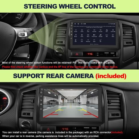 Car Radio for Toyota Tacoma 2005-2015, Radio Upgrade with 10.1 Inch Touchscreen, Android, Carplay, DSP, Bluetooth 5.0, GPS, FM, AM, 2G RAM, 64G ROM in Kuwait