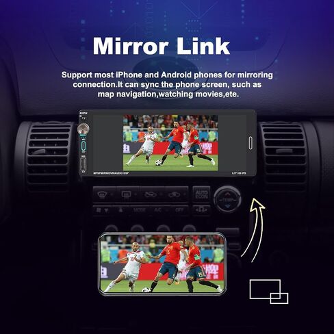 Single Din Car Touchscreen(6.9") Radio with Wireless Apple CarPlay in Saudi Arabia