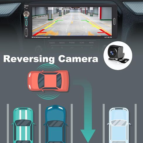 Single Din Car Touchscreen(6.9") Radio with Wireless Apple CarPlay in Saudi Arabia
