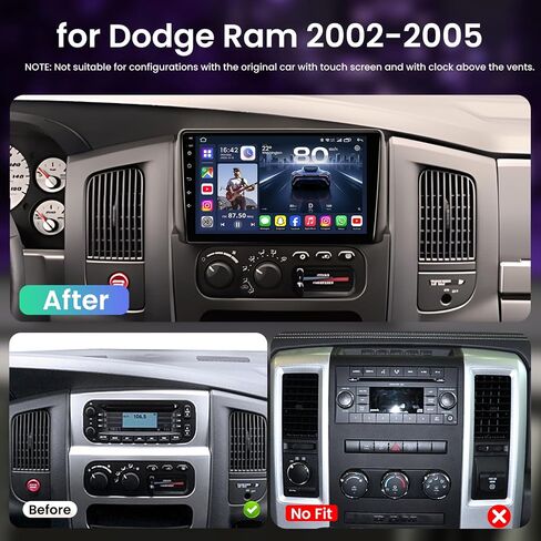Android 15 Car Radio for Dodge Ram 1500 2500 3500 2002 2003 2004 2005 in Saudi Arabia