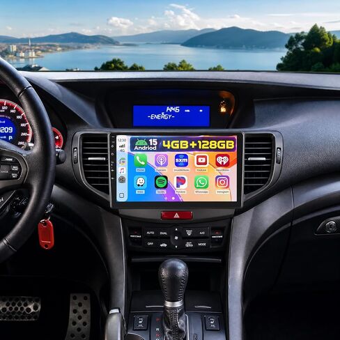 4+64GB 9" Android15 Car Radio for Acura TSX 2009-2014，Honda Spirior/Accord | [Fuluku] Carplay Android Auto，Mirror Link,9"Incell Touch Screen Car Radio with GPS, Backup Camera, BT, FM/RDS, EQ,WiFi,SWC in Kuwait