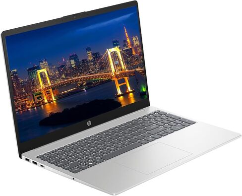 HP 15.6" Business Laptop Computer with AI Copilot, Intel 10-Core i5-1334U Processor, 16GB RAM 768GB Storage (256GB SSD+512GB External Docking Set), Win 11 Pro, FP Reader, Backlit Keyboard, Silver in Kuwait
