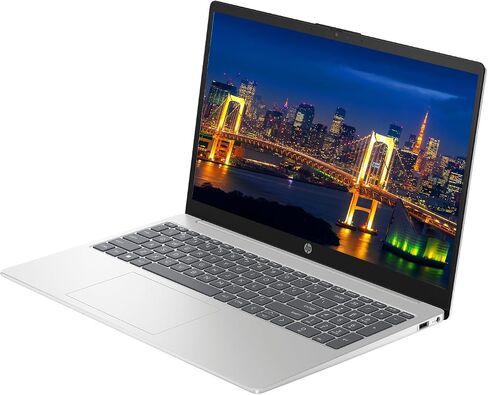 HP 15.6" Business Laptop Computer with AI Copilot, Intel 10-Core i5-1334U Processor, 16GB RAM 768GB Storage (256GB SSD+512GB External Docking Set), Win 11 Pro, FP Reader, Backlit Keyboard, Silver in Kuwait