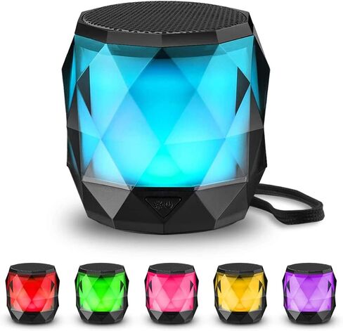 LFS Portable Mini Bluetooth Speaker with 7 Color Lights, TWS Stereo Pairing in Kuwait