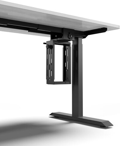 Under Desk PC Mount, No Drill Adjustable Computer Mount for Standing Desk in Kuwait