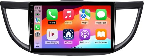 4+64G Android 14 Double Din Car Stereo for Honda CR-V 2012-2016 with 10.1 Inch Touchscreen Radio Built-in Wireless Carplay/Android Auto/GPS/Bluetooth/FM/AUX-in/Steering Wheel Controls/Backup Camera in Saudi Arabia