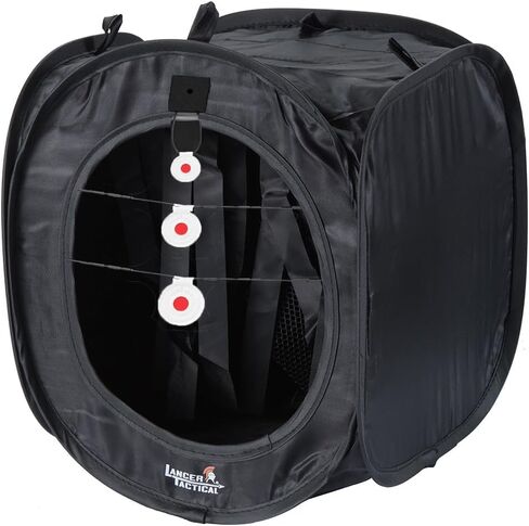 Lancer Tactical Portable Airsoft Target Tent-Black-Non Lethal BB Shooting Target in Kuwait