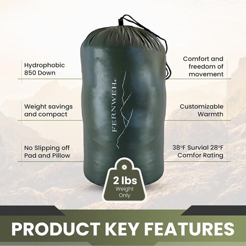 Ultralight Sleeping Bag Top Quilt 850 Down Ultralight Backpacking Camping Blanket in Kuwait