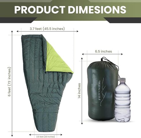 Ultralight Sleeping Bag Top Quilt 850 Down Ultralight Backpacking Camping Blanket in Kuwait