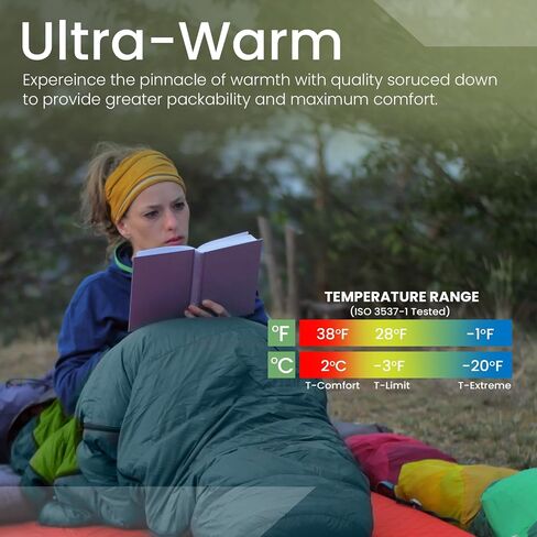 Ultralight Sleeping Bag Top Quilt 850 Down Ultralight Backpacking Camping Blanket in Kuwait