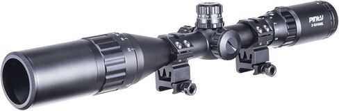 Pinty Rifle Scope AO Red Green Blue Illuminated Mil Dot with Flip-Open Covers, Sunshade Tube in Kuwait