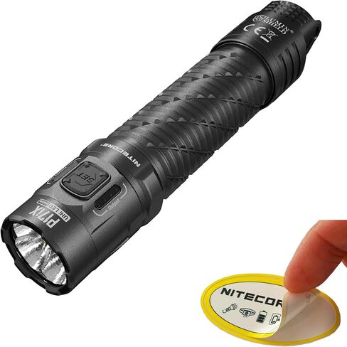 Nitecore P17iX Compact Tactical Flashlight, 5000 Lumen USB-C Rechargeable with 361 Yards Beam Distance, Customizable Controls, Pot, Flood & Mixed Beams, Waterproof in Kuwait
