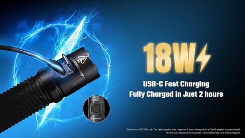 Nitecore P17iX Compact Tactical Flashlight, 5000 Lumen USB-C Rechargeable with 361 Yards Beam Distance, Customizable Controls, Pot, Flood & Mixed Beams, Waterproof in Kuwait