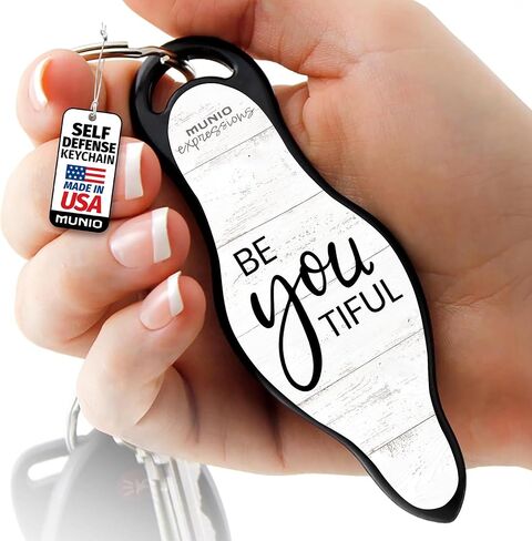 MUNIO Self Defense Keychain – Stylish, Portable Safety Tool for Women & Men – Non-Lethal, TSA Approved, Made in USA in Kuwait