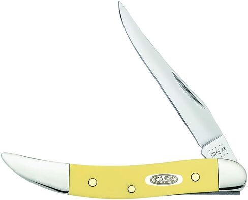 Case WR XX Pocket Knife Yellow Synthetic SS - Small Texas Toothpick Item #81095 - (310096 SS) - Length Closed: 3 Inches in Kuwait