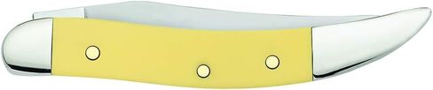 Case WR XX Pocket Knife Yellow Synthetic SS - Small Texas Toothpick Item #81095 - (310096 SS) - Length Closed: 3 Inches in Kuwait