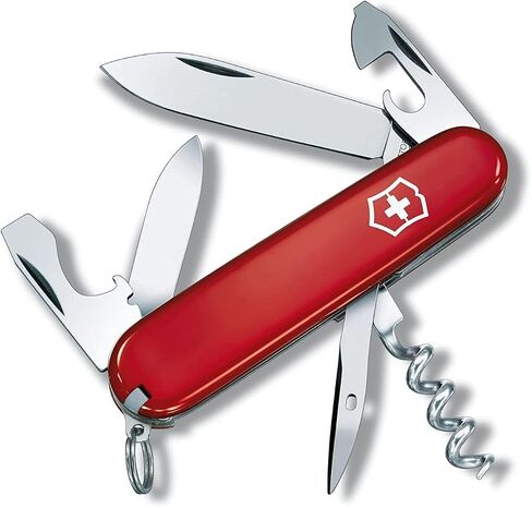 Victorinox Tourist Swiss Army Knife, 12-Function Pocket Knife, Red in Kuwait