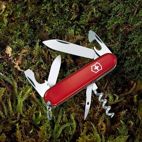 Victorinox Tourist Swiss Army Knife, 12-Function Pocket Knife, Red in Kuwait
