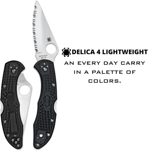 Spyderco Delica 4 Lightweight Signature Folding Pocket Knife, SpyderEdge in Kuwait
