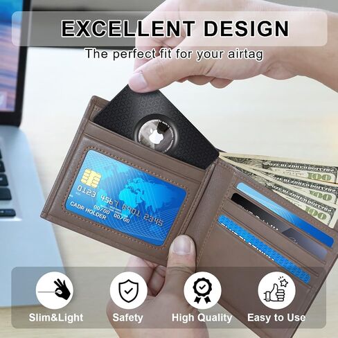 2Pack Apple Airtag Wallet Card Holder, Slim Card Insert for Air Tag in Kuwait