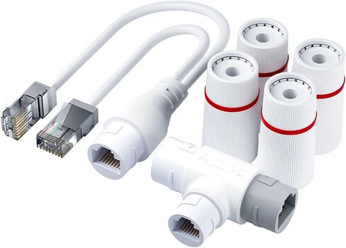 ABS Networks Splitter Double Connection Port Seamlessly Compatibility with Laptop Cameras Streaming Devices Outdoor Networks Splitter in Kuwait