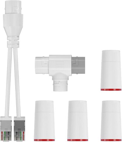 ABS Networks Splitter Double Connection Port Seamlessly Compatibility with Laptop Cameras Streaming Devices Outdoor Networks Splitter in Kuwait