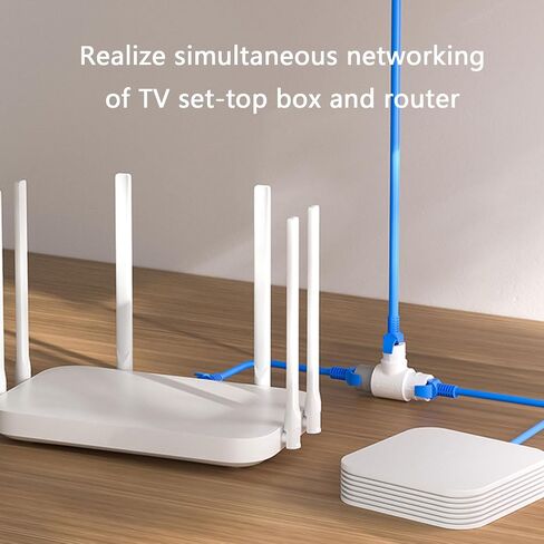 ABS Networks Splitter Double Connection Port Seamlessly Compatibility with Laptop Cameras Streaming Devices Outdoor Networks Splitter in Kuwait