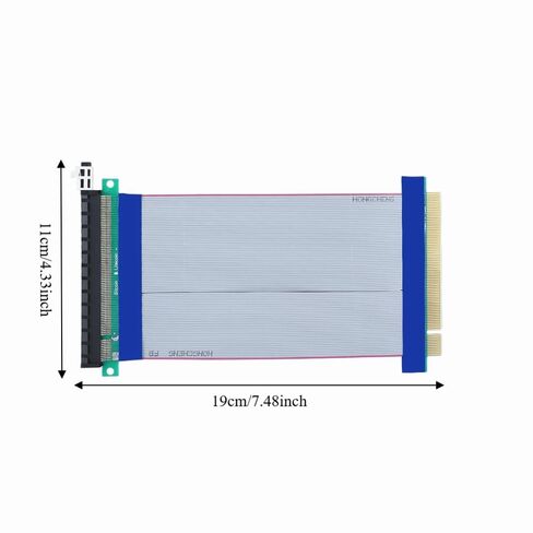 PCI-E 16X Riser Cable 19cm – Soft Extension Extender Card for 1U 2U Server Chassis, High-Speed Gold Plated Touch Pins Adapter in Kuwait