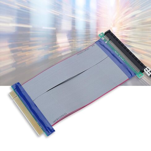 PCI-E 16X Riser Cable 19cm – Soft Extension Extender Card for 1U 2U Server Chassis, High-Speed Gold Plated Touch Pins Adapter in Kuwait