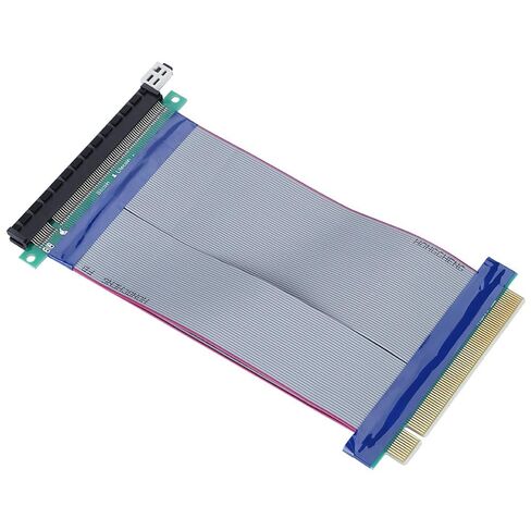 PCI-E 16X Riser Cable 19cm – Soft Extension Extender Card for 1U 2U Server Chassis, High-Speed Gold Plated Touch Pins Adapter in Kuwait