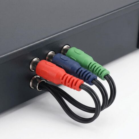 11.8in MINI DIN 9 Pin Male to 3RCA Female Cable Plug and Play Universal RGB Video Adapter Cable RGB Connection in Kuwait