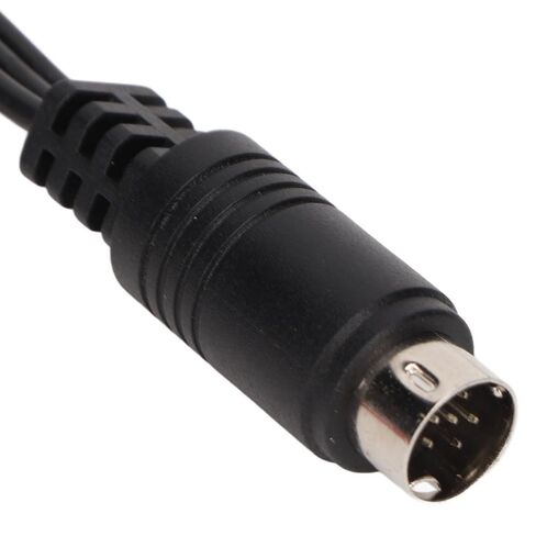 11.8in MINI DIN 9 Pin Male to 3RCA Female Cable Plug and Play Universal RGB Video Adapter Cable RGB Connection in Kuwait