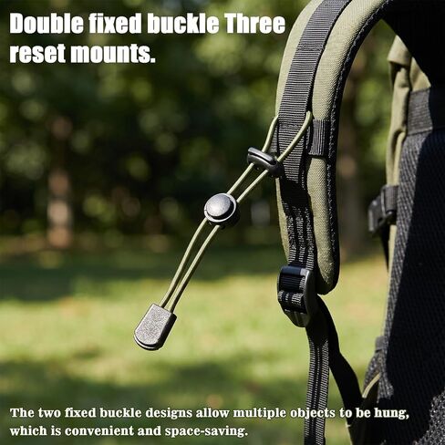 8-Pack Backpack Bungee Cord Straps, Elastic Paracord Rope Fasteners in Saudi Arabia