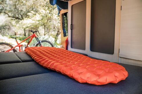 Pro Insulated Sleeping Pad for Camping | Easily Inflatable and Designed for Premium Comfort in the Lowest Temperatures | Orange in Kuwait