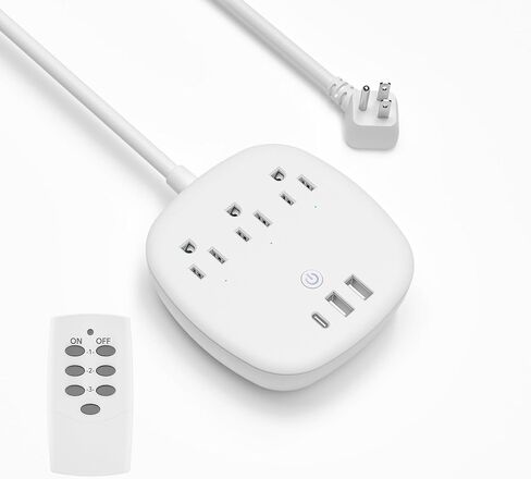 BN-LINK Remote Control Power Strip with 4 Independent Outlets, 4 USBs in Kuwait