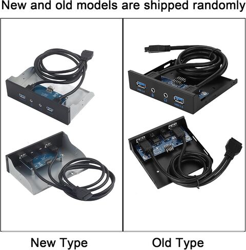 USB 3.0 Floppy Drive Front Panel, 2 USB 3.0 Ports with Mic and Audio Jacks, HD Audio Interface for PC Case, Compatible with Standard 3.5 - Inch Bay in Kuwait